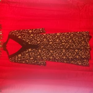 SCARLETT DARK BLUE/WHITE DRESS